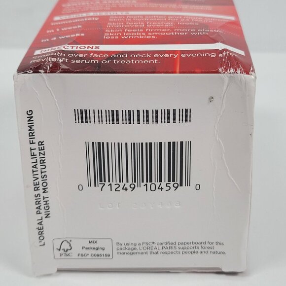 LOreal Paris Revitalift Anti-Wrinkle + Firming Night Moisturizer 1.7 Oz NIB - Picture 5 of 5